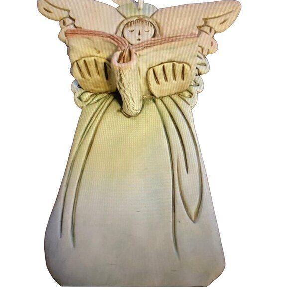 SYDELL Riverplace Pottery Pastel 3D Angel Wall Hanging Signed 1997 9.5in - Picture 3 of 15